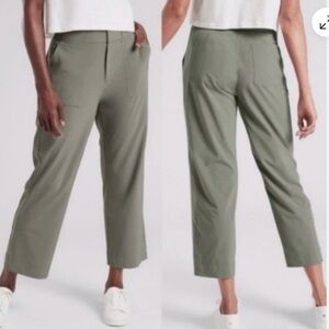 Stylish Sage Green Cropped Pants